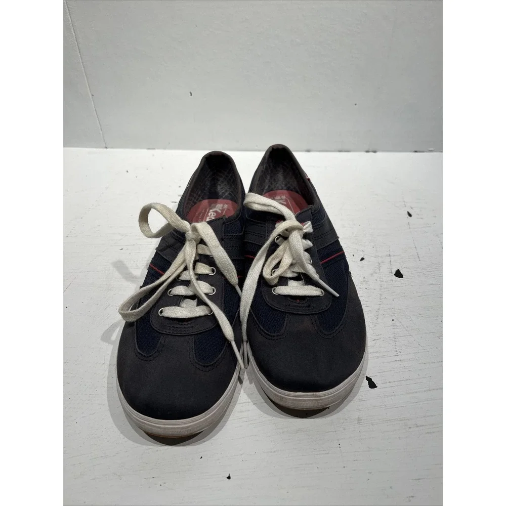 Keds Shoes Womens 8 Tennis Low Sneakers WF-46598M Blue Fabric Lace‎ Up Flats